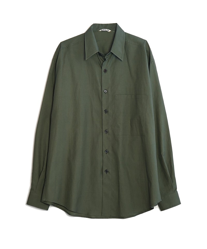 AURALEE＞WASHED FINX TWILL BIG SHIRT | MAKES ONLINE STORE
