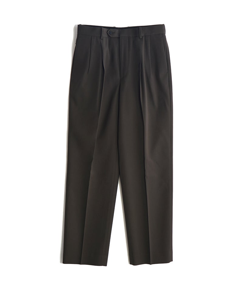 AURALEE＞LIGHT WOOL MAX GABARDINE TWO-TUCK SLACKS | MAKES ONLINE STORE