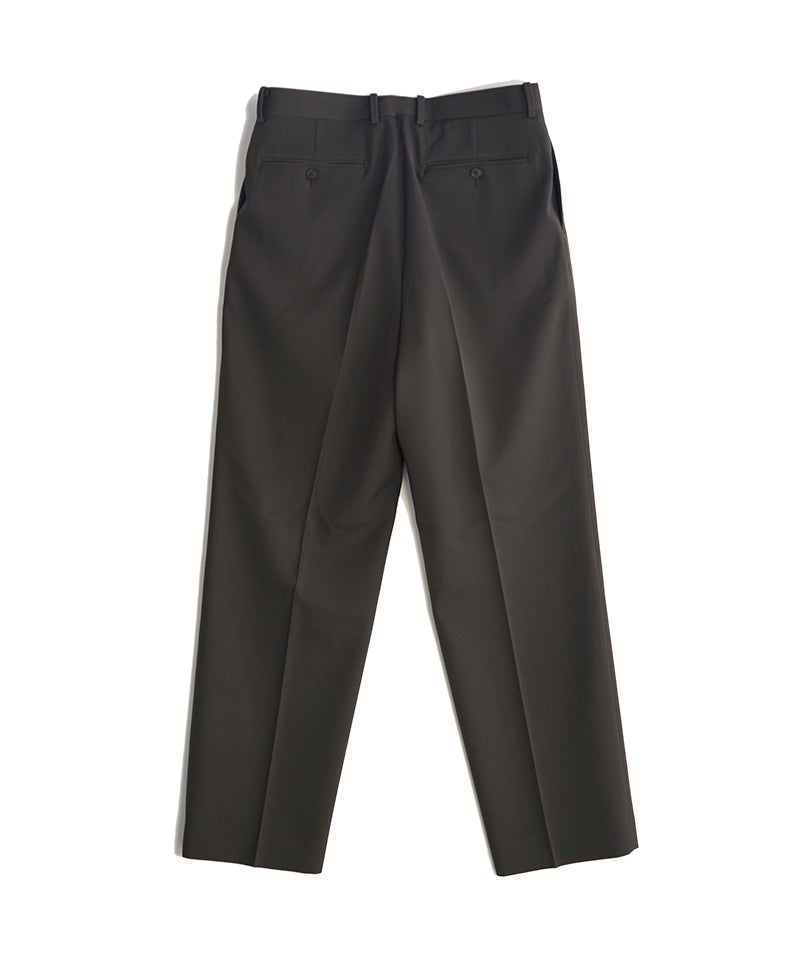 AURALEE＞LIGHT WOOL MAX GABARDINE TWO-TUCK SLACKS | MAKES ONLINE STORE