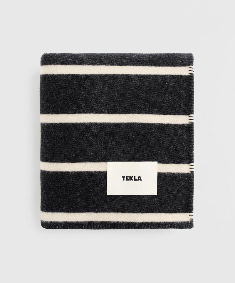 ＜TEKLA＞LAMBSWOOL BLANKETS (Stripes)