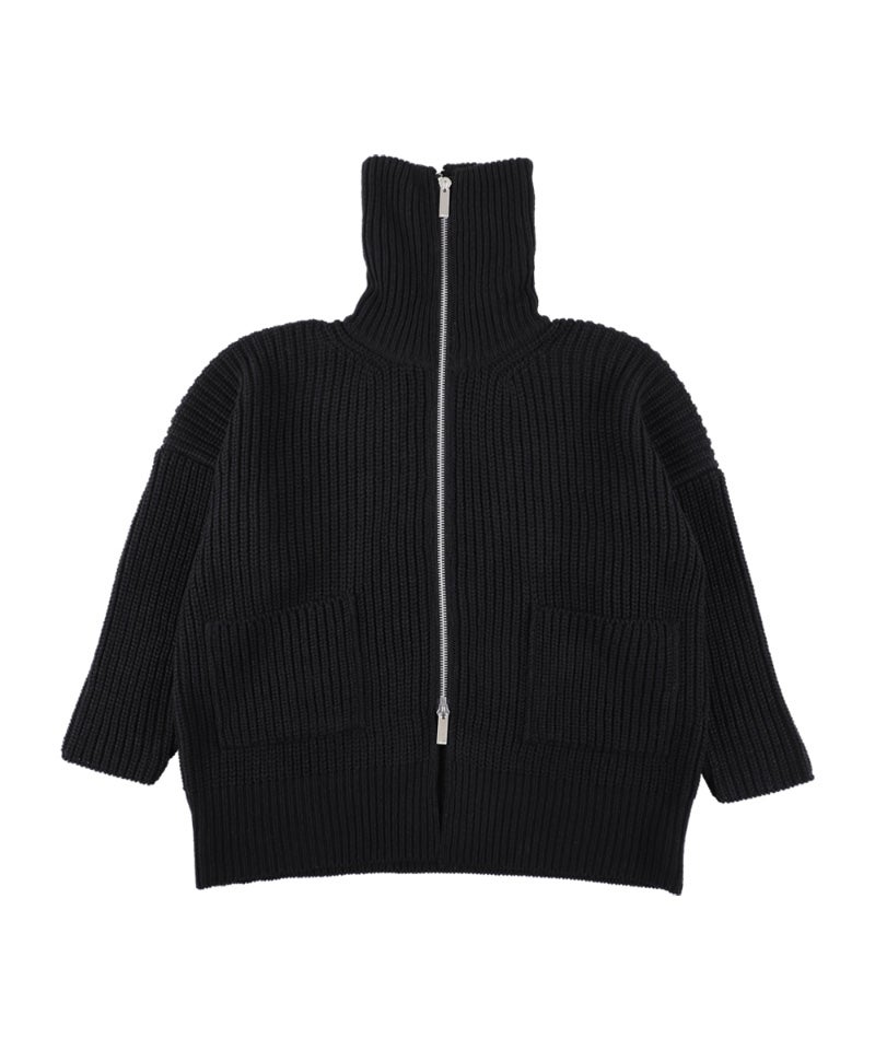 sulvam＞Over zip knit | MAKES ONLINE STORE