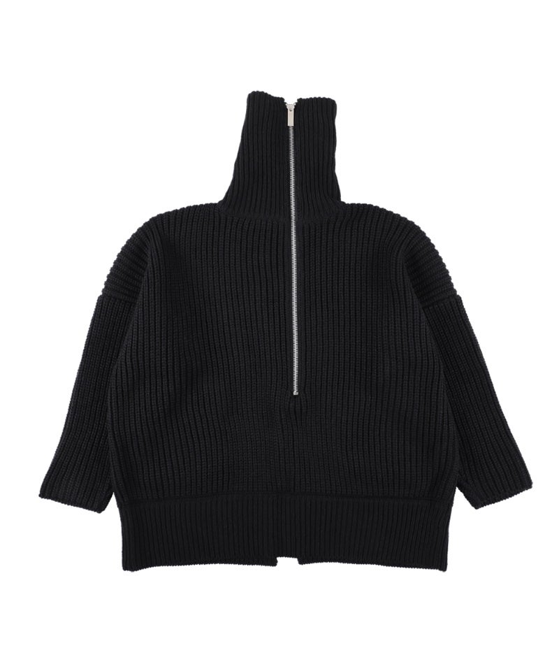 sulvam＞Over zip knit | MAKES ONLINE STORE