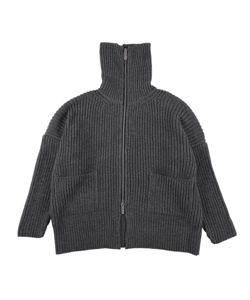 sulvam＞Over zip knit | MAKES ONLINE STORE