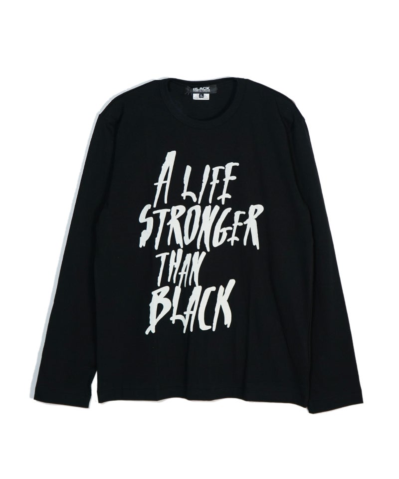 ＜BLACK COMME des GARCONS＞綿天竺LS T（1Q-T001-052）