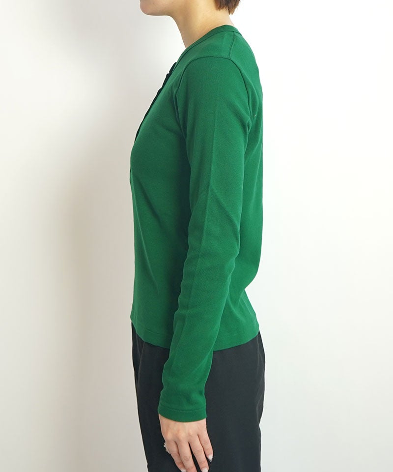 blurhmsROOTSTOCK＞Classic Rib Henley-neck L/S | MAKES ONLINE STORE