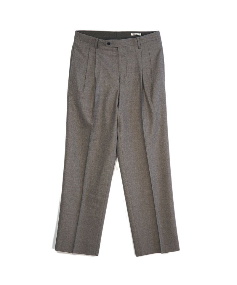 AURALEE＞SUPER LIGHT WOOL TWO-TUCK SLACKS | MAKES ONLINE STORE