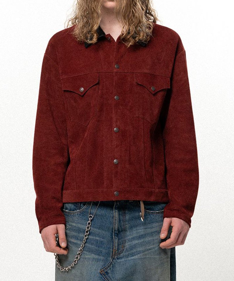 KAMIYA＞Suede Trucker Jacket | MAKES ONLINE STORE