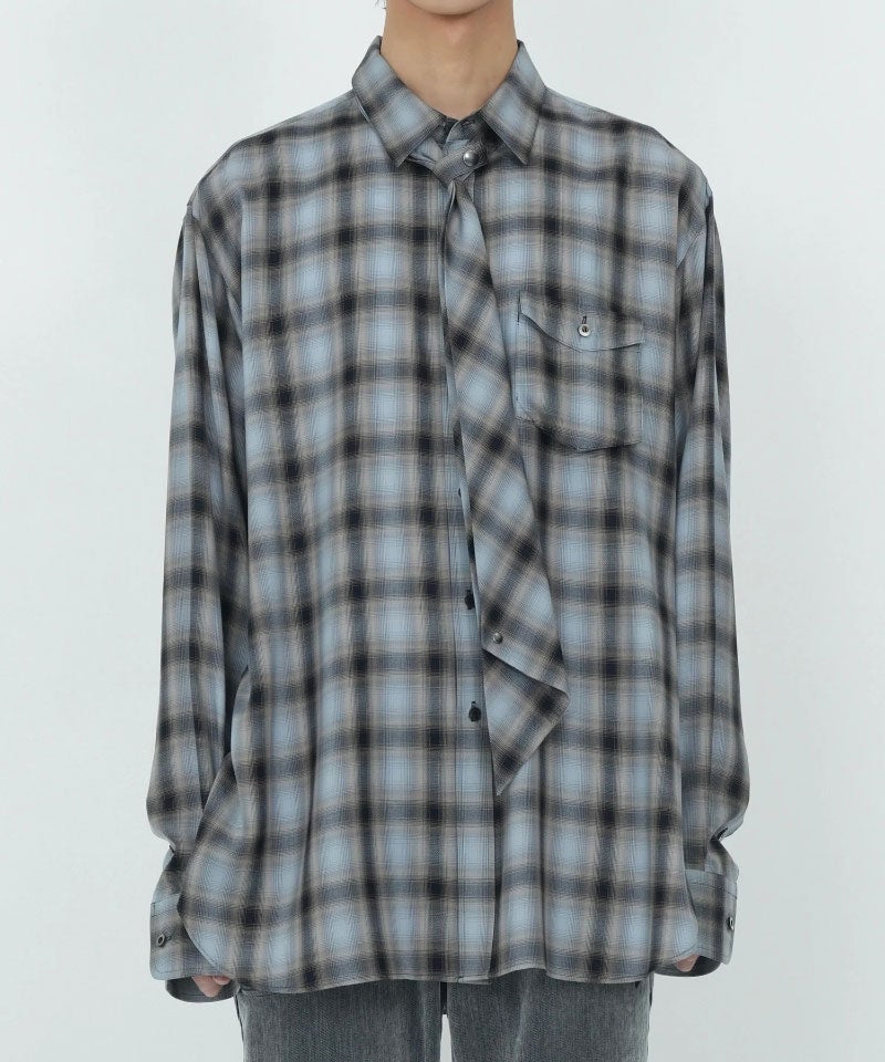 ＜Tamme＞NECKTIE SHIRT