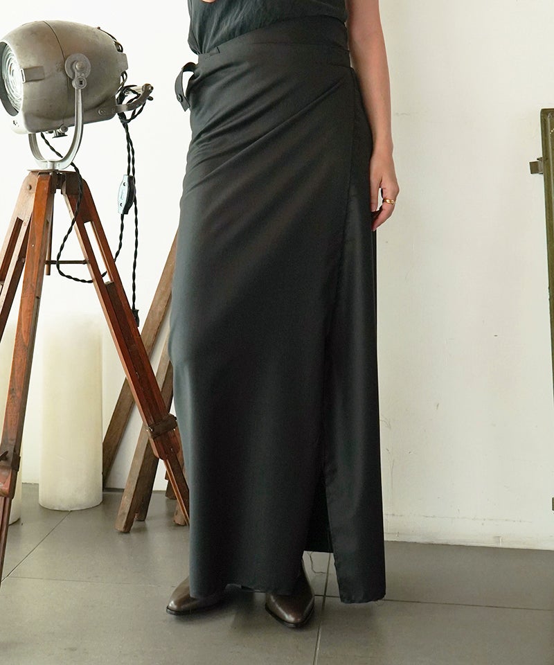 GABRIELA COLL GARMENTS＞FINE WOOL WRAP SKIRT | MAKES ONLINE STORE