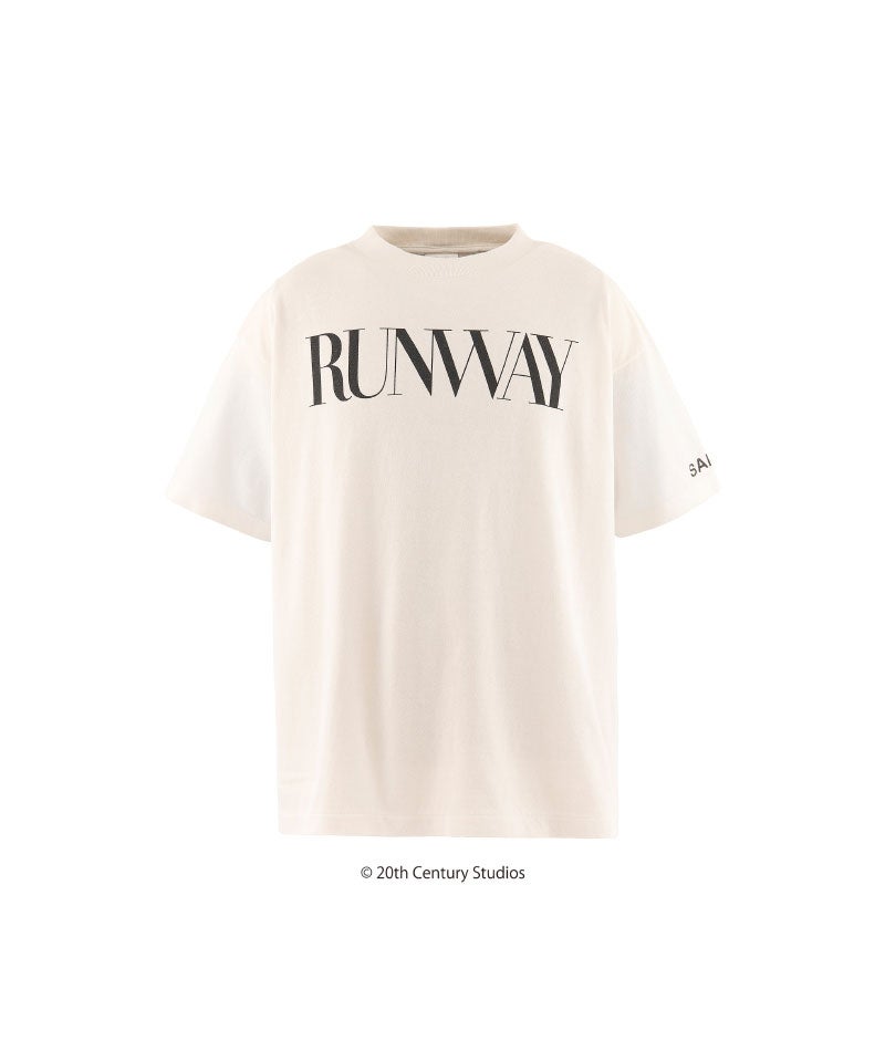 ＜SAINT MICHAEL＞TDWP_SS TEE/RUNWAY/WHITE