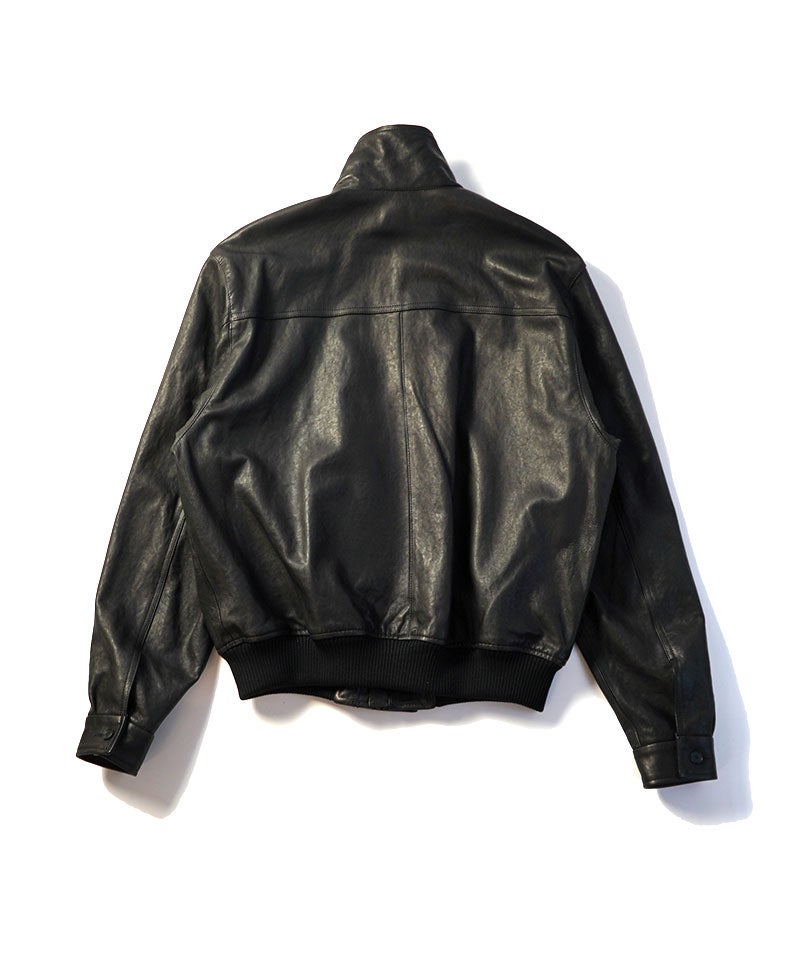 AURALEE＞TEXTURED LAMB LEATHER BLOUSON | MAKES ONLINE STORE