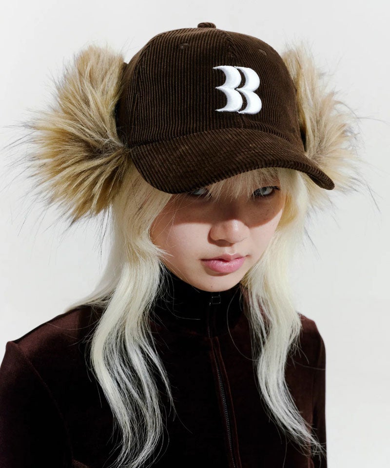 BASICKS＞Corduroy BB Logo Flight Cap | MAKES ONLINE STORE