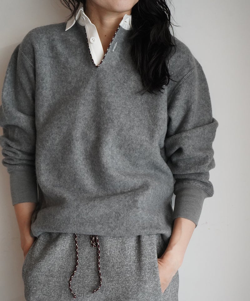 FUMIKA＿UCHIDA＞Wool French Terry Rugby Shirt | MAKES ONLINE STORE