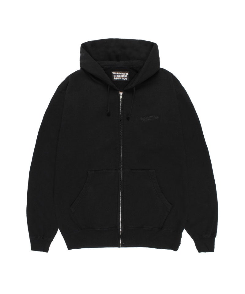 WACKO MARIA＞WASHED MIDDLE WEIGHT FULL ZIP HOODED SWEAT SHIRT