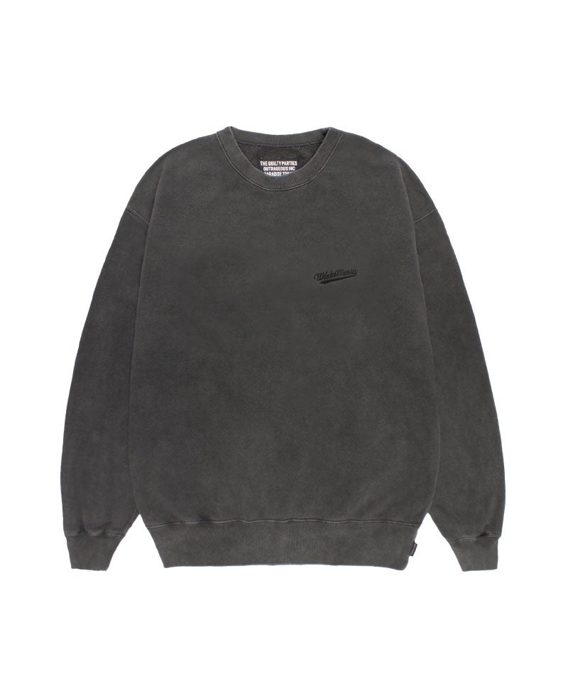 WACKO MARIA＞WASHED MIDDLE WEIGHT CREW NECK SWEAT SHIRT(TYPE-1