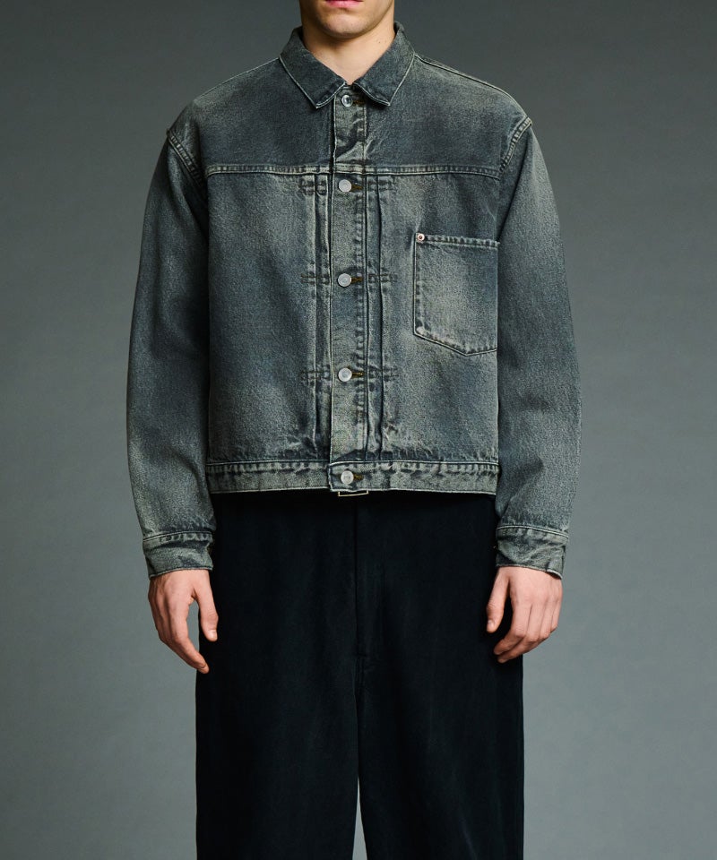 A.PRESSE＞Vintage Gray Denim Jacket | MAKES ONLINE STORE