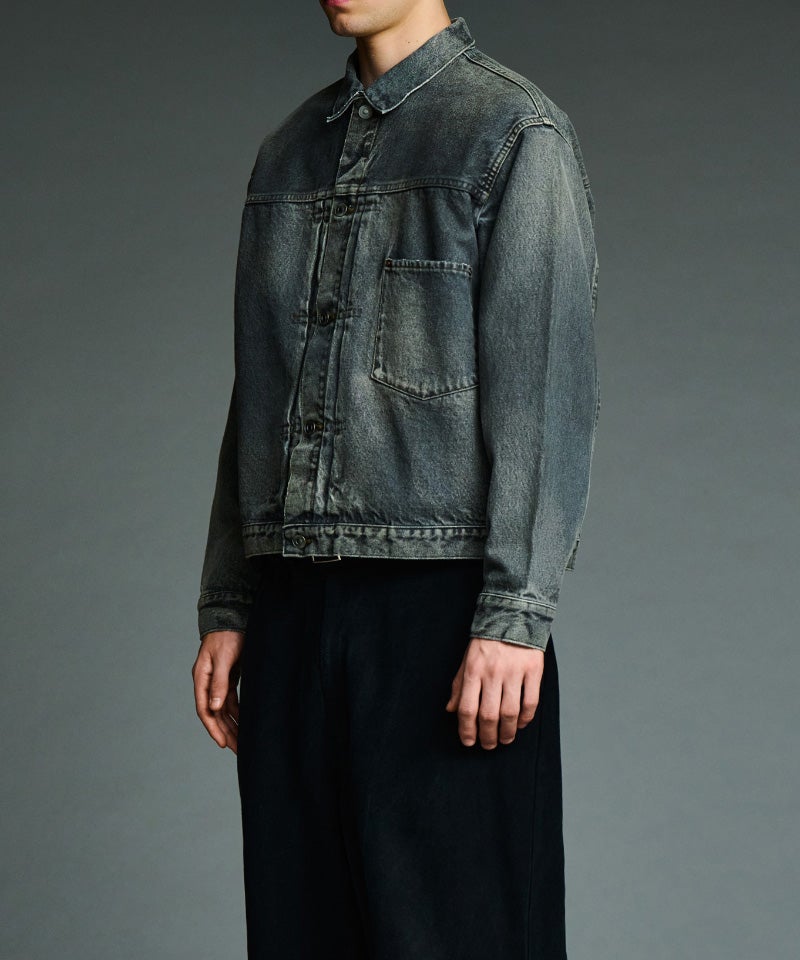 A.PRESSE＞Vintage Gray Denim Jacket | MAKES ONLINE STORE