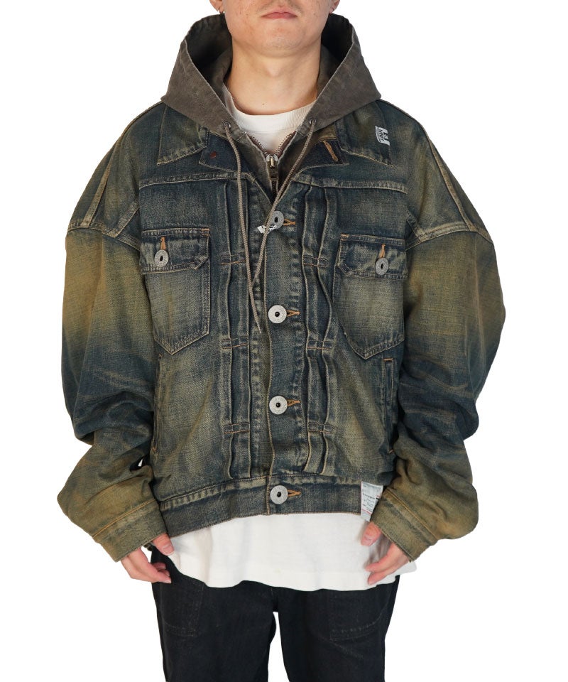 MAISON MIHARAYASUHIRO＞LAYERED DENIM JACKET | MAKES ONLINE STORE