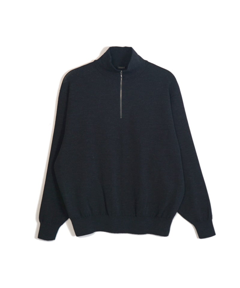 COMOLI＞ウール ハーフジップニット | MAKES ONLINE STORE