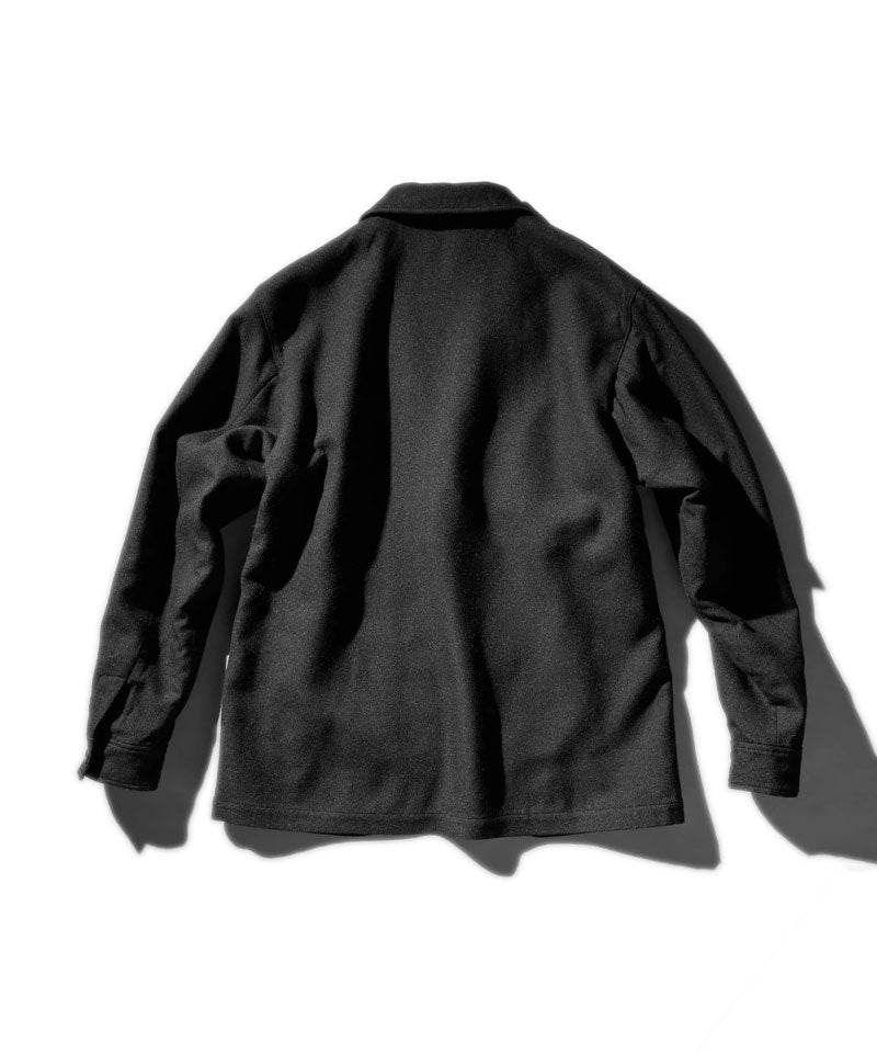 山内＞ダブルクロスシルク・テーラードカラーシャツジャケット | MAKES