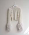 ＜PHOTOCOPIEU＞POODLE SLEEVE JUMPER