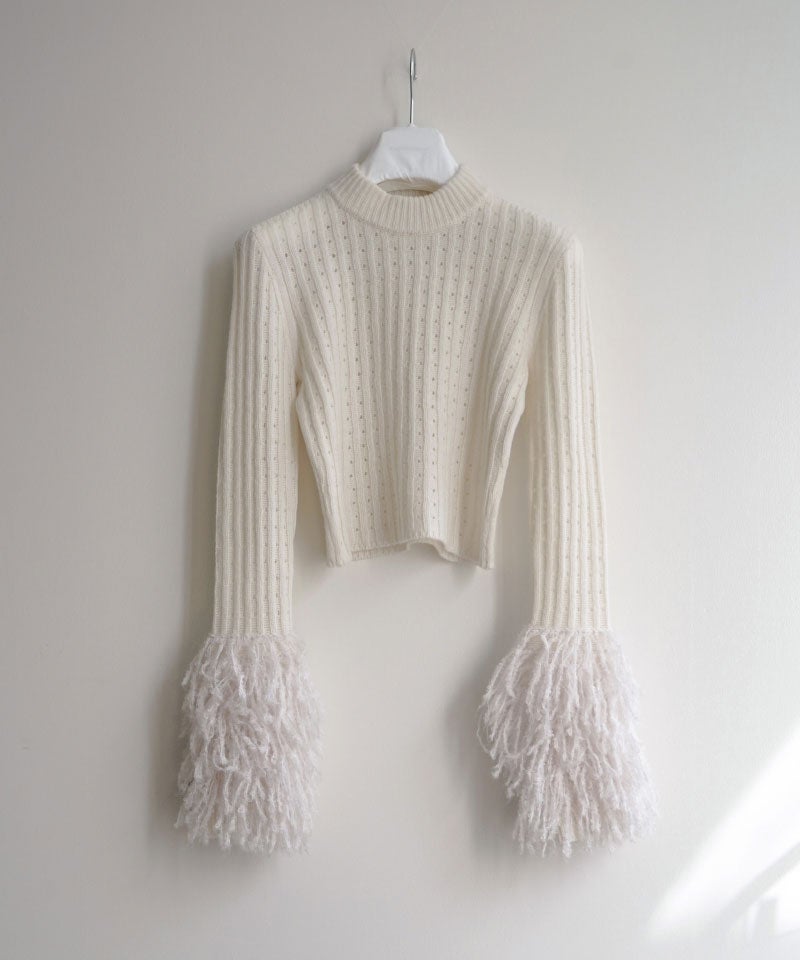 ＜PHOTOCOPIEU＞POODLE SLEEVE JUMPER