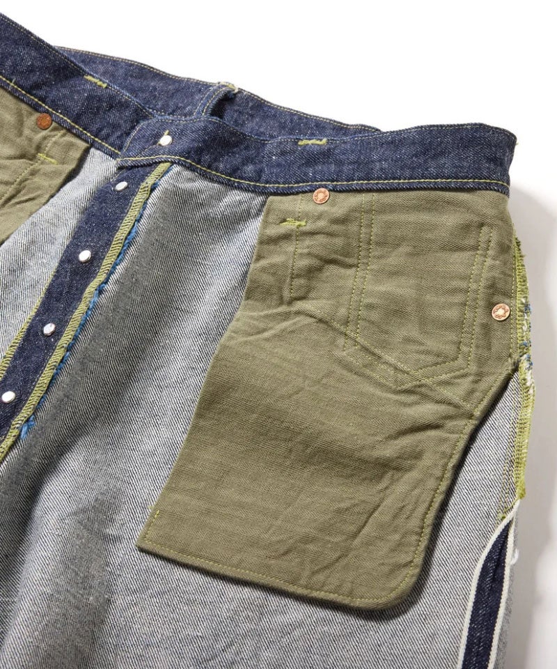 GOLD＞14oz DENIM 5POCKET WIDE PT WWⅡMODEL | MAKES ONLINE STORE