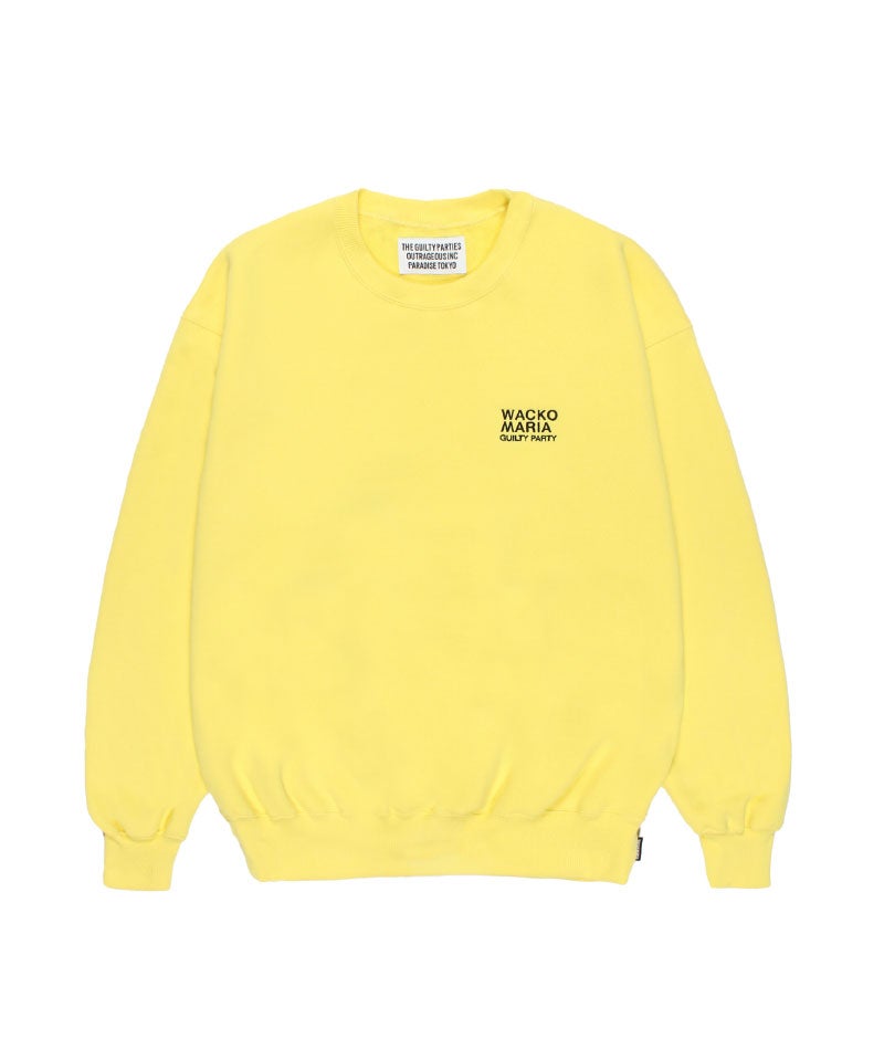 トップス WACKO MARIA WASHED MIDDLE CREW SWEAT WACKO MARIA＞WASHED MIDDLE WEIGHT CREW NECK SWEAT SHIRT | MAKES