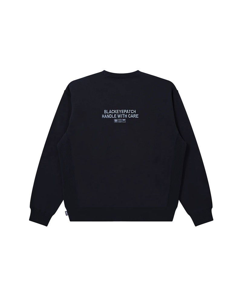 BlackEyePatch 取扱注意 スウェット ブラック BlackEyePatch＞HWC LABEL CREW SWEAT | MAKES ONLINE STORE