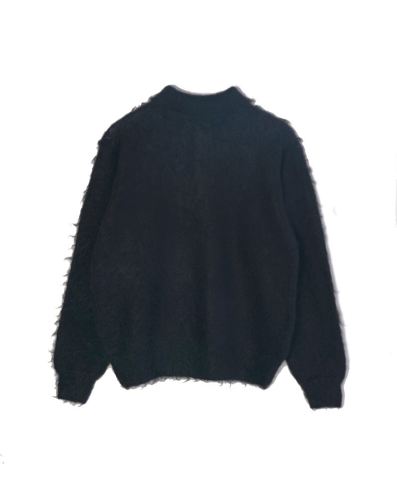 AURALEE＞BRUSHED SUPER KID MOHAIR KNIT POLO | MAKES ONLINE STORE