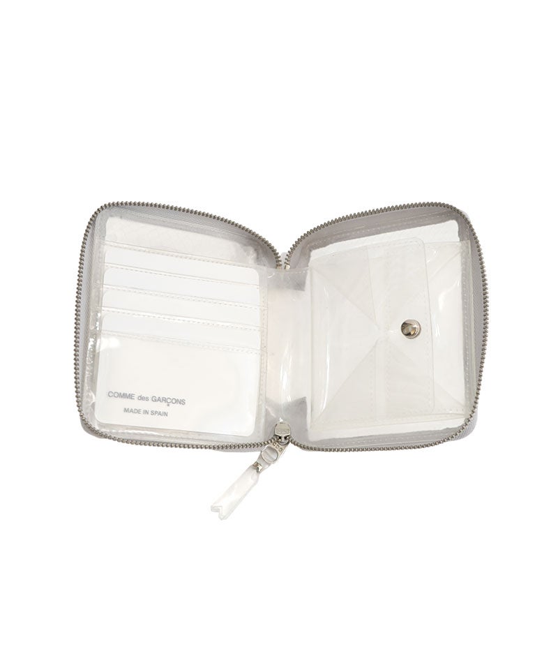WALLET COMME des GARCONS＞SNAKE TRANSPARENT ZIP-AROUND WALLET